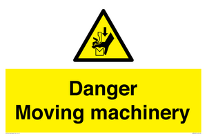 Danger moving machinery